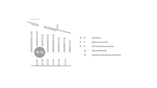 Leitsystem der Bibliothek der Zeppelin Universität